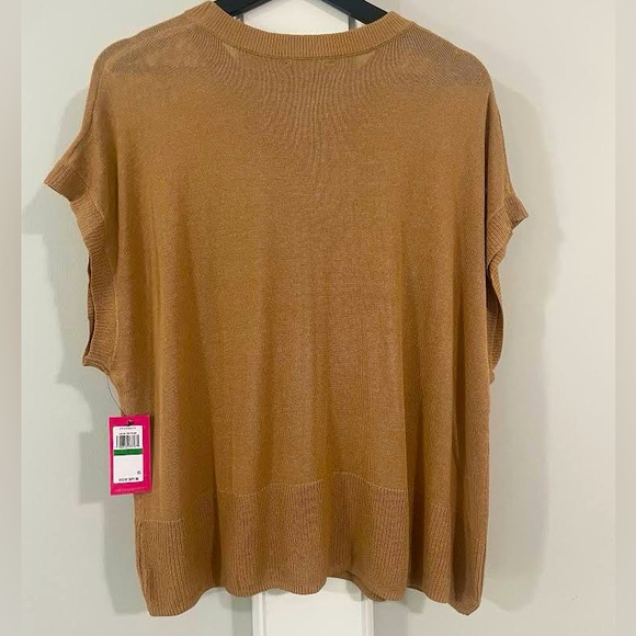 Vince Camuto Drop Shoulder Short Sleeve Sweater - Picture 4 of 7